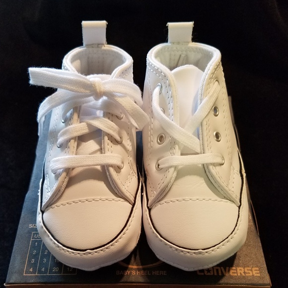 Converse Shoes Classicbaby Leather Converse Crib Sneaker Poshmark